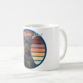 Mug Rétro Rottweiler (Devant droit)