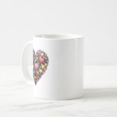 Mug Retro Saint Valentin Coeurs Bruxelles Coquette He (Devant gauche)