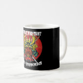 Mug Retro Samurai Helmet - Samurai Quote About Peace (Devant droit)