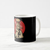 Mug Retro Samurai Warrior with Katana - Japanese (Devant droit)