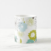 Mug Rétro sans couture floral (Centre)