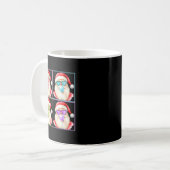Mug Retro Santa Blowing Bubble Gum P Art Sungles Chris (Devant gauche)