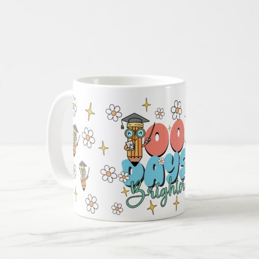 Mug Retro School 100 Days Brighter (Devant gauche)