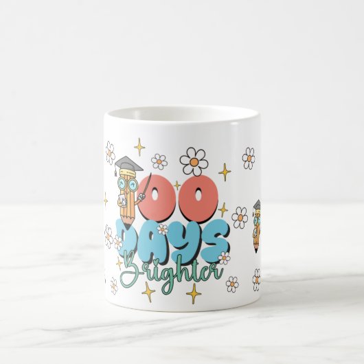 Mug Rétro School 100 Jours Plus Lumineux (Centre)