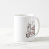 Mug Rétro scooter frais (Devant droit)