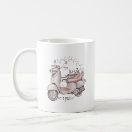 Mug Rétro scooter frais (Gauche)