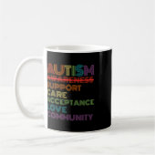 Mug Retro Sensibilisation sur l'autisme Enseignant Éco (Gauche)