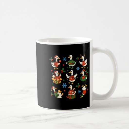 Mug Retro Silly Goose Santa Christmas Cute Merry Goose (Droite)