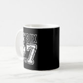 Mug Retro Six Seven Numbers Clever Humor 6 7 Meme Mens (Devant gauche)