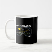 Mug Retro Ski Sundance Utah Us Ski Resort Ski Snowboar (Gauche)