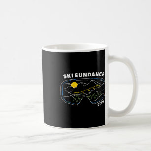 Mug Retro Ski Sundance Utah Us Ski Resort Ski Snowboar
