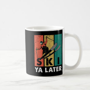 Mug Retro Ski Ya Plus tard Skier Vintage Athlètes Ski