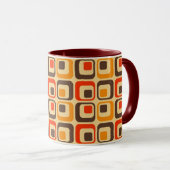 Mug Rétro Squares Pattern (Devant droit)