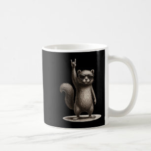 Mug Retro Squirrel Rock Musique Drôle Cadeau Hommes Fe