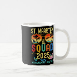 Mug Rétro St. Maarten Croisière Vacances 2025 Famille