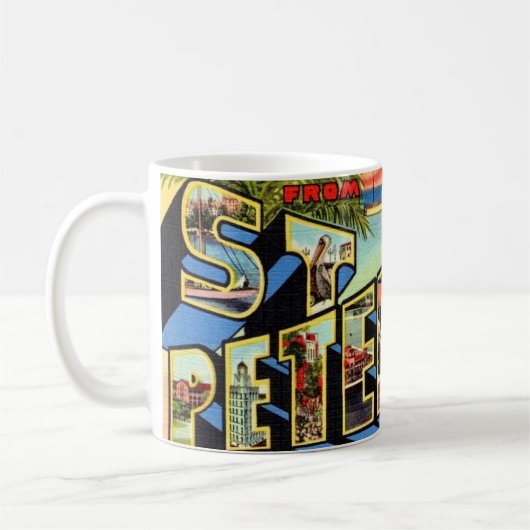 Mug Rétro St Petersburg Floride (Gauche)