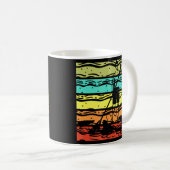Mug Retro Stand Up Paddleboard Paddleboarder Outdoo (Devant droit)