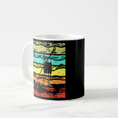 Mug Retro Stand Up Paddleboard Paddleboarder Outdoo (Devant gauche)