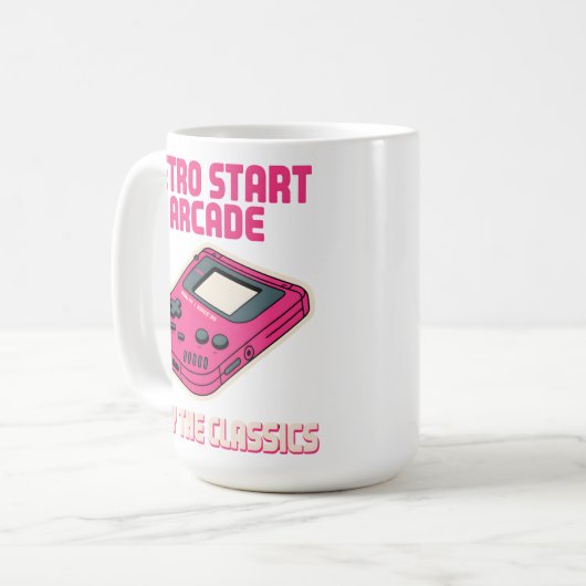 Mug Retro Start Arcade (Devant gauche)