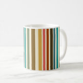Mug Retro Stripe personnalisée Miami Sherbet (Devant droit)
