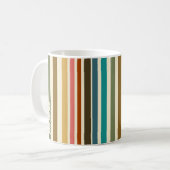 Mug Retro Stripe personnalisée Miami Sherbet (Devant gauche)