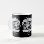 Mug Rétro style : Je crois au régime d'hamburger (Devant gauche)