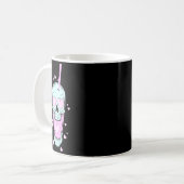 Mug Retro Style Skull Skeleton Latte Coffee C Valen  (Devant gauche)
