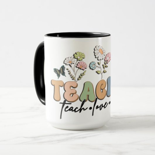 Mug Retro Style Teacher (Devant gauche)