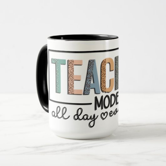 Mug Retro Style Teacher (Devant gauche)