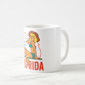 Mug Rétro "Sunny Exposure Floride" Pin-Up (Devant droit)
