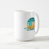Mug Retro Sunset 82 Vintage Distressed (Devant droit)