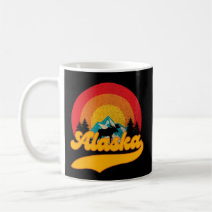 Mug Retro Sunset Alaska Juneau Moose 0Montagnes Wild