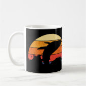 Mug Retro Sunset Baleine à baleine à bosse (Gauche)