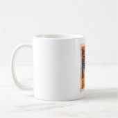Mug Retro Sunset Forest Paysage Abstrait (Gauche)