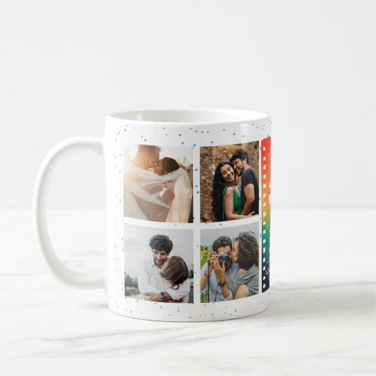 Mug Retro Sunset Photo Mr and Mrs 65th Anniversary (Gauche)