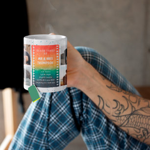 Mug Retro Sunset Photo Mr et Mrs 3rd Anniversary