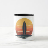 Mug Retro Sunset Surfboard (Centre)
