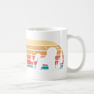 Mug Retro Sunset Vintage Bichon Frisé Amoureux des chi