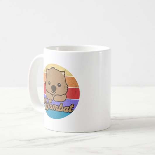 Mug Retro Sunset Wombat (Devant gauche)