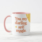 Mug Retro Super 70's Thème Vous Ma Chérie Sont Magique (Gauche)