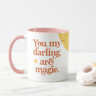 Mug Retro Super 70's Thème Vous Ma Chérie Sont Magique