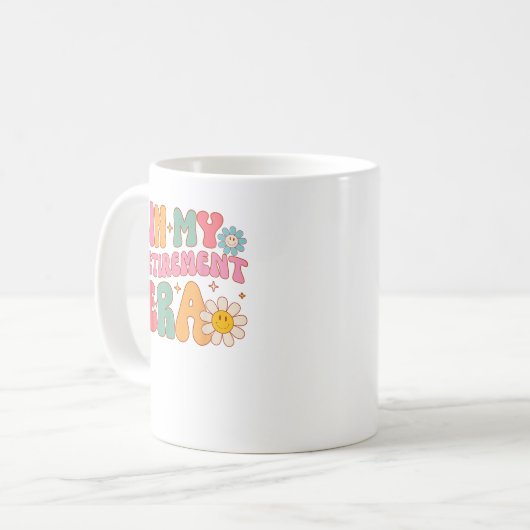 Mug Retro super Dans Mon Époque De Retraite Drôle Ense (Devant gauche)