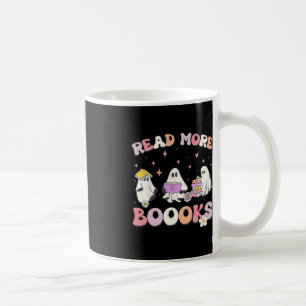 Mug retro Super Lire plus Livres Ghost Boo ghoul drôle