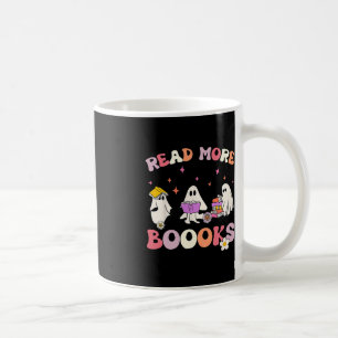 Mug retro Super Lire plus Livres Ghost Boo ghoul Fun H