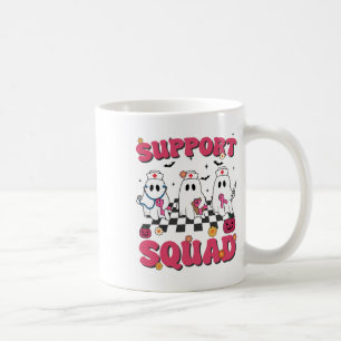Mug Retro Super Nurse Support Squad Cancer du sein Awa