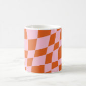 Mug Retro Super Wavy Psychedelic Checkerboard Vérifier (Centre)