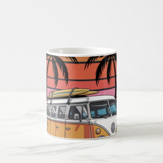 Mug Retro Surf Van Sunset Vibes (Centre)