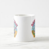 Mug Rétro Synthwave 80s Lézard Keytar (Centre)