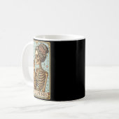 Mug Retro Tabby Cat Valentine's Day Mom Tarot Card (Devant gauche)