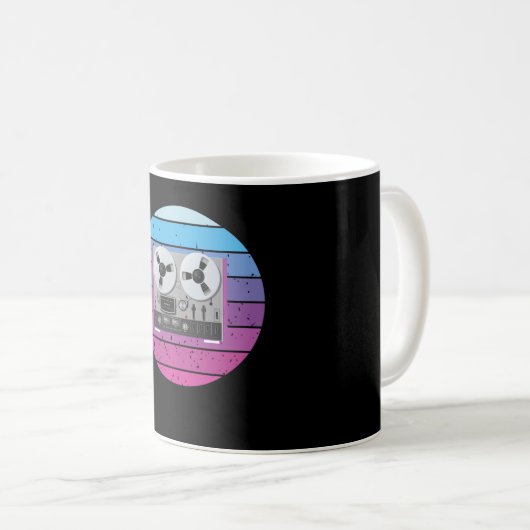 Mug Retro Tape Recorder Tape Recorder (Devant droit)